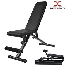 MAXSTRENGTH Adjustable Fly Incline Decline Bench Abs Weight lifting Exercise Ab
