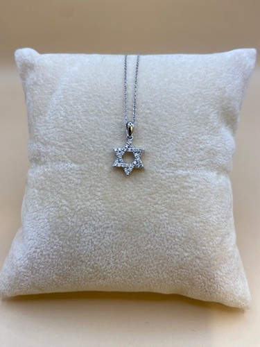 18ct white gold diamond star - 18ct,