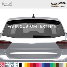 Custom Text PERSONALISED CAR