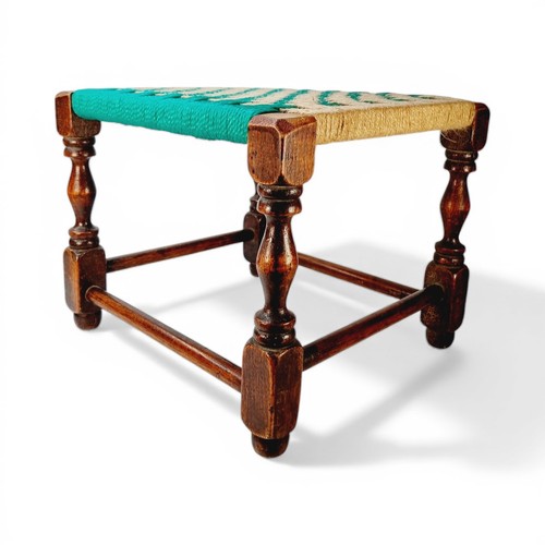 Vintage wooden foot stool - foot, with