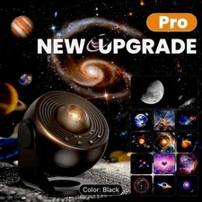 New PRO Planetarium Galaxy Projector 4K HD Rotating Starry Sky Night Light Bed