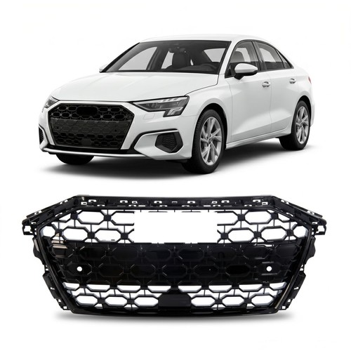 Front grille gloss black - front,