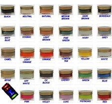 LEATHER COLOUR CREAM BALM POLISH SHOES HANDBAGS GLOVES SHOES BOOTS SOFAS SUITE