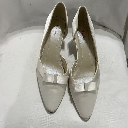 Womens ivory satin wedding - satin,