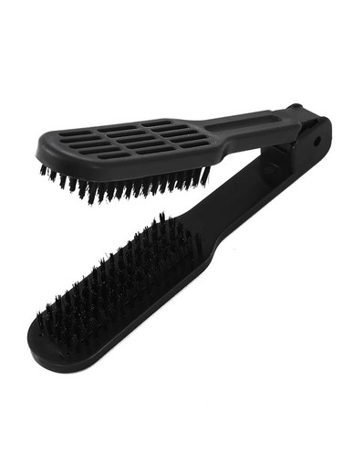 Hair straightening brush - hair, v