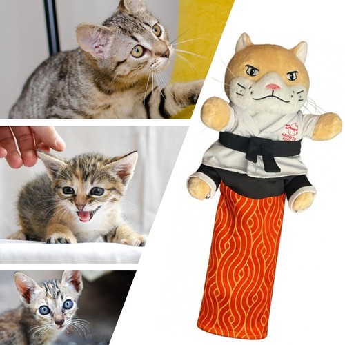 Fluffy cat puppet - cat, wrestler