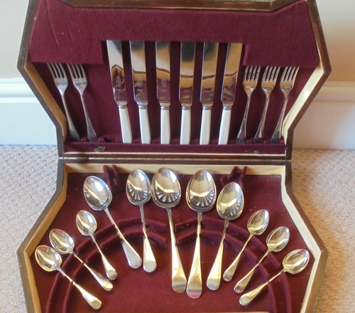 Vintage art deco cutlery - art,