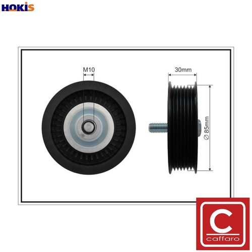 Deflectionguide pulley vribbed - deflectionguide,