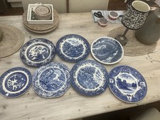 6 Blue & White vintage Dinner