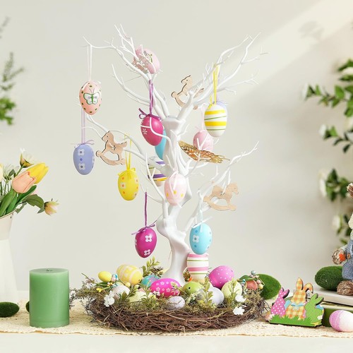 White artificial twig tree - white,