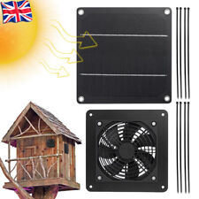 Ventilation Fans 12V 5W Solar Powered Panel Fan for Greenhouse Camping Sheds New