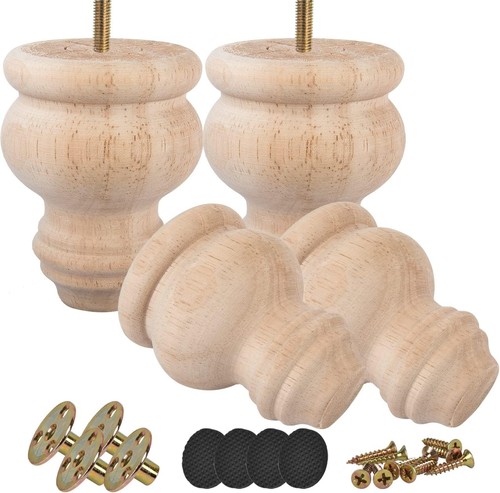 Inch unfinished wooden - wooden, bun