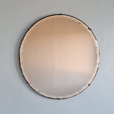 Art Deco Peach Glass Frameless