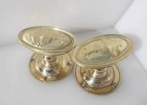 Brass door knobs handles - door,