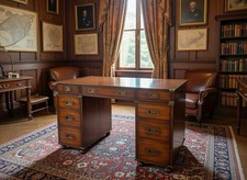 Restored Vintage Campaign Desk