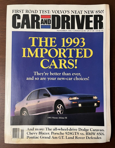 Car and driver magazine - and,