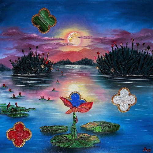 Oil painting landscape art - oil,