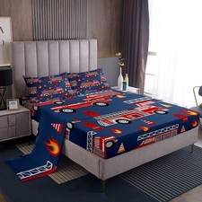 Cartoon Car Bed Sheets Set