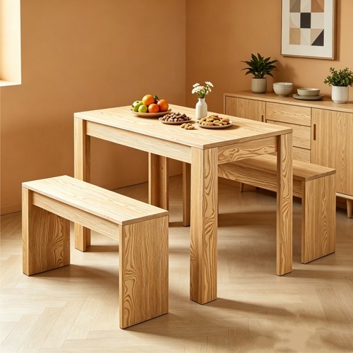 Rustic dining table 2 - 2, bench