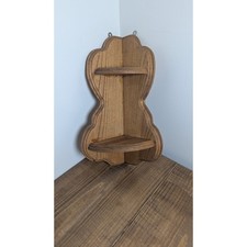 Vintage scalloped wood corner - vintage,
