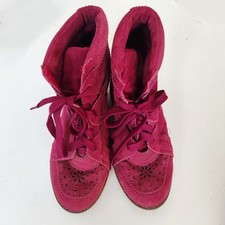 Jeffrey Campbell Suede ankle boots Ibiza last handmade Wedge trainers size UK 8