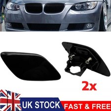 Left& Right Pair For BMW E92 E93 LCI Headlight Washer Jet Spray Nozzle Cover Cap