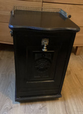 ANTIQUE ARTS AND CRAFTS GOTHIC STYLE PURDONIUM COAL BOX ORIGINAL CONDITION