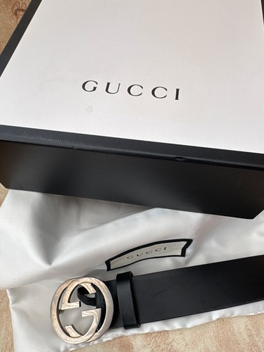 Gucci black leather belt - gucci,