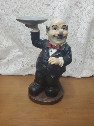 Vtg waiter butler statue - vtg,