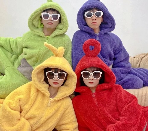 Adult kids teletubbies costume - kids,