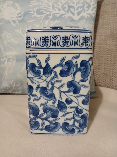 Blue and white - white, ceramic