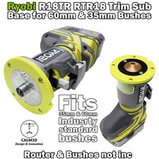 Ryobi R18TR & RTR18 New Sub-Base for 35mm and 60mm Guide Bushes - INC P&P