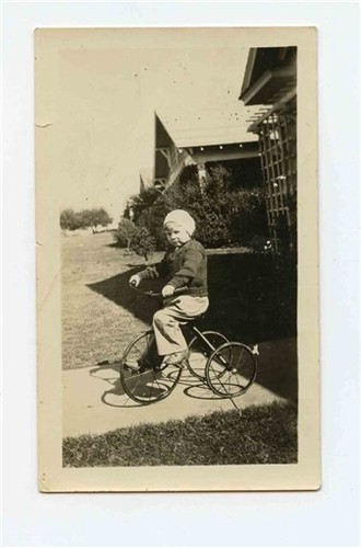 Child with knit cap vintage - child,