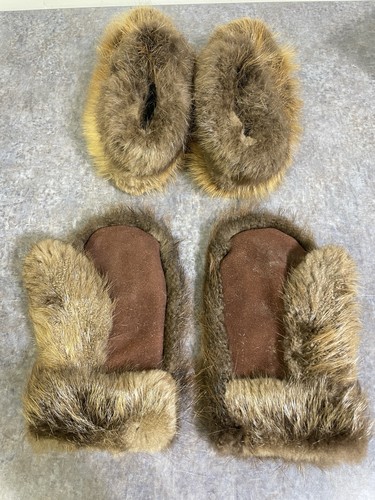 Beaver fur mittens boots - +,