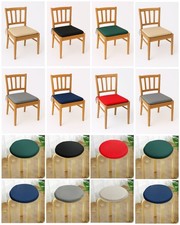 Chair Seat Pad Waterproof Round Square Cushion Outdoor Ties Office Garden Patio