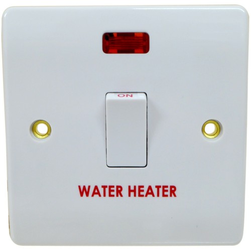 Water heater switch - water, neon