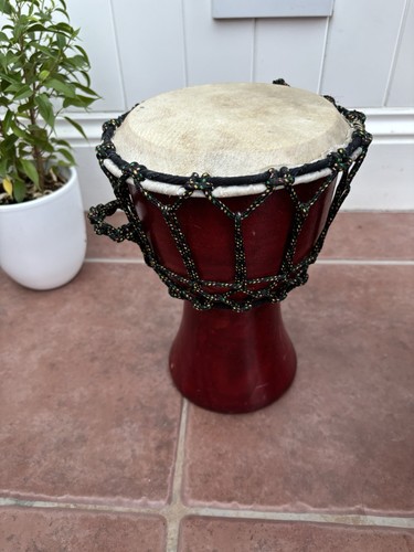 Hand carved mini - djembe, drum