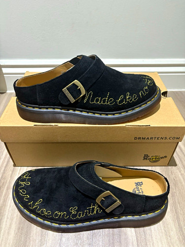 Martens isham black suede - martens,