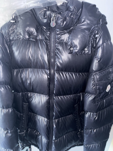 Moncler blue hooded goose down - hooded,