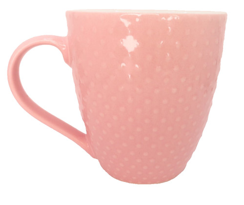 Pastel pink mug ceramic with - pastel,
