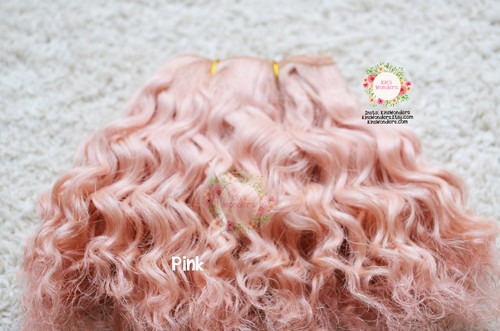Mohair weft for dolls - for, curly