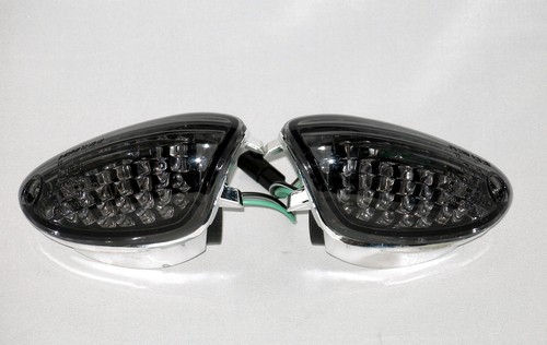 Black led front indicators - black,