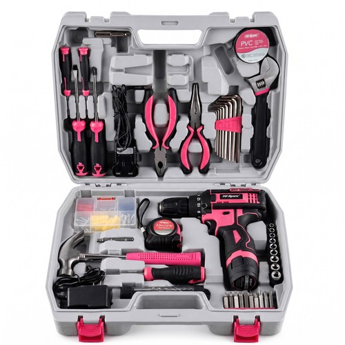Pink 128 piece home diy - diy, tool