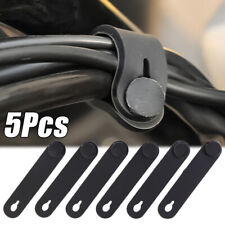 5x Black Rubber Band For Motorcycle Frame Securing Cable Ties Wiring Harness
