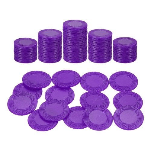 100pcs plastic poker chips - 1",