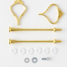 2/3 Tier Cake Stand Centre Rod Handle Fittings Fixings, Plates not included