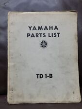 1965 Yamaha TD1B Road Racer Factory Parts List Manual, TD1-B Book