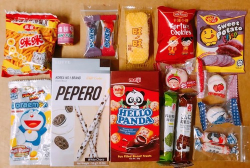 Asian snack box - snack, pcs