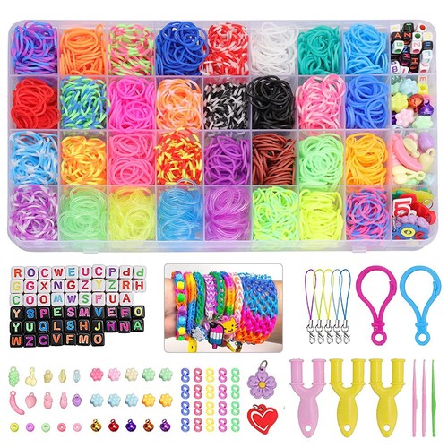 4800pcs rubber loom - rubber, kit
