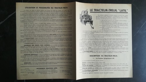 Latil tractor brochure - latil,